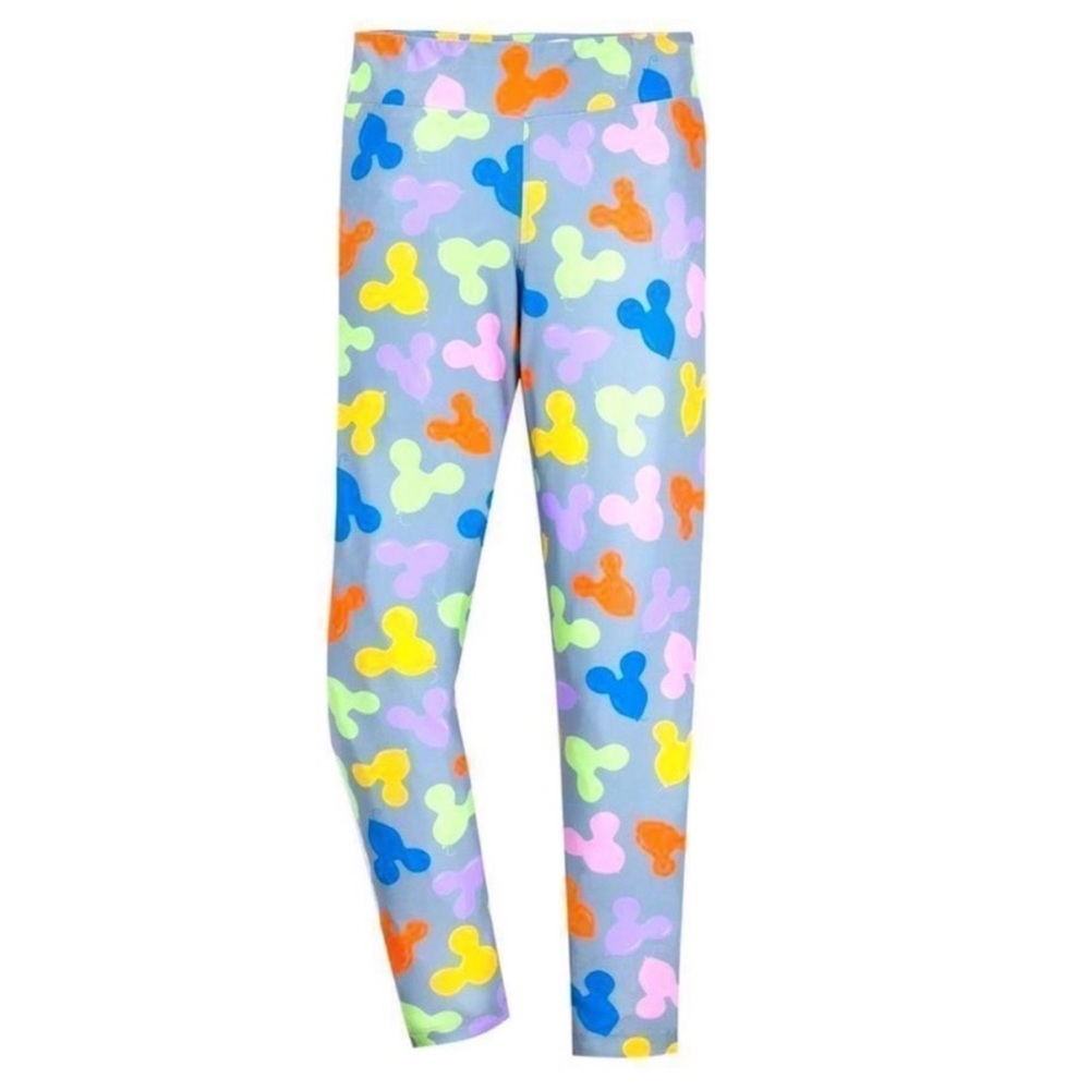 Disney Parks Mickey Balloon Leggings Rainbow